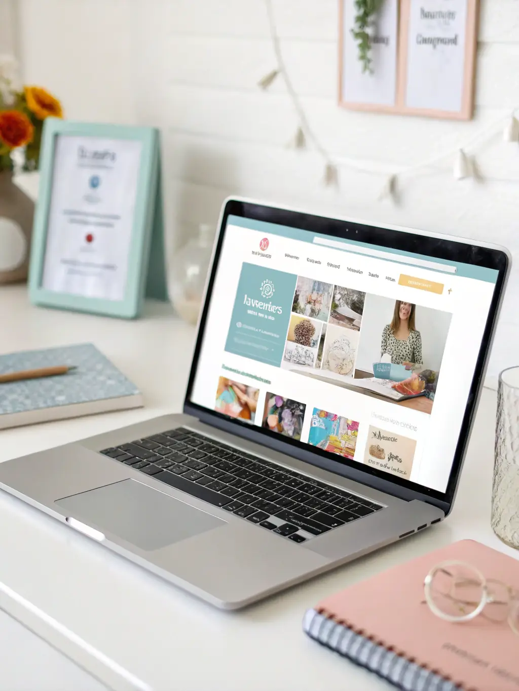 A vibrant image of an e-commerce website interface on a laptop, showcasing various products with clear call-to-action buttons, representing IATI Canada's e-commerce solutions.